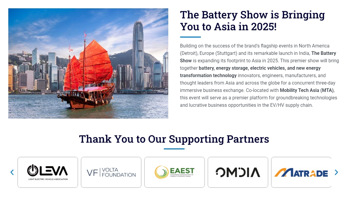 Join the EAEST Delegation to The Battery Show Asia 2025!